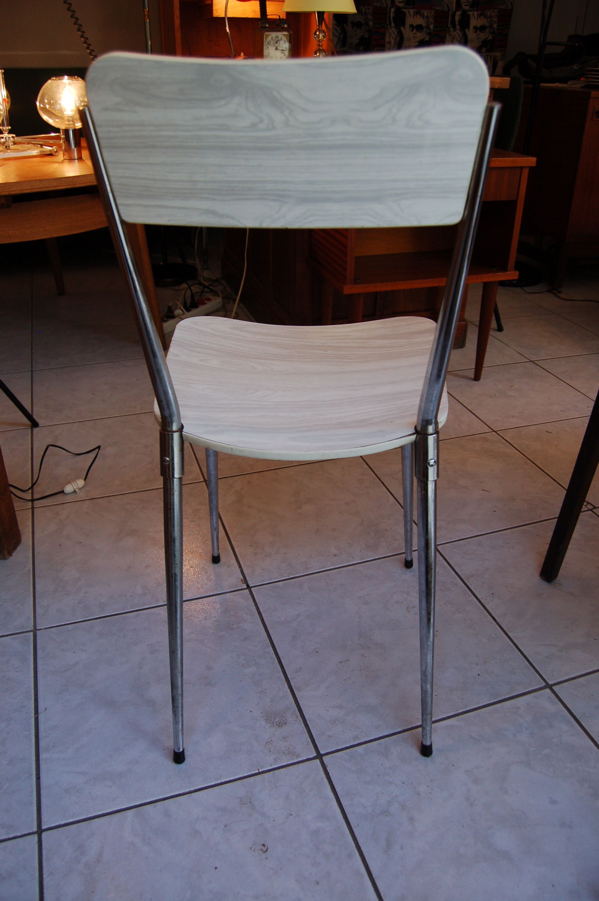 formica Chair shape organic vintage 50 s 60 s / refreshed 5