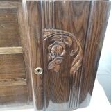 Art deco oak vanity