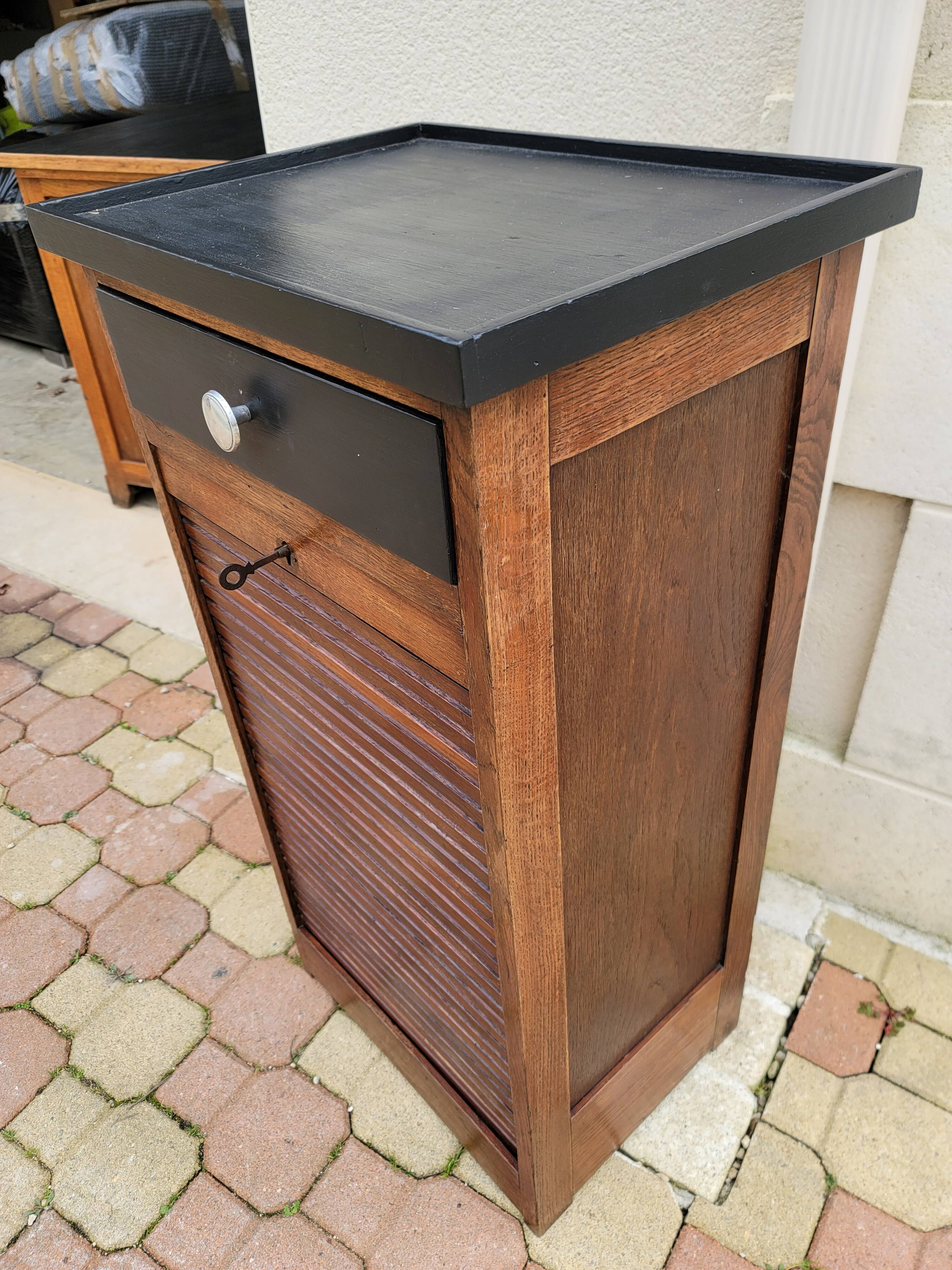 Vintage curtain binder cabinet