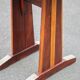 Vintage formica bistro table, wooden base side table