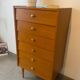 Chiffonnier/commode  6 tiroirs vintage en teck