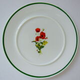 Limalonges porcelain butter decorated with bouquets of poppies