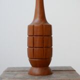 Teak Mid-Century Single Table Lamp