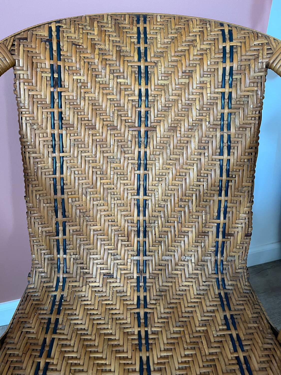 Vintage rattan armchair