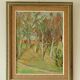 Huile sur panneau suédoise originale – « Paysage d'automne »