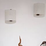 2 Scandinavian design wall lights from the 60s