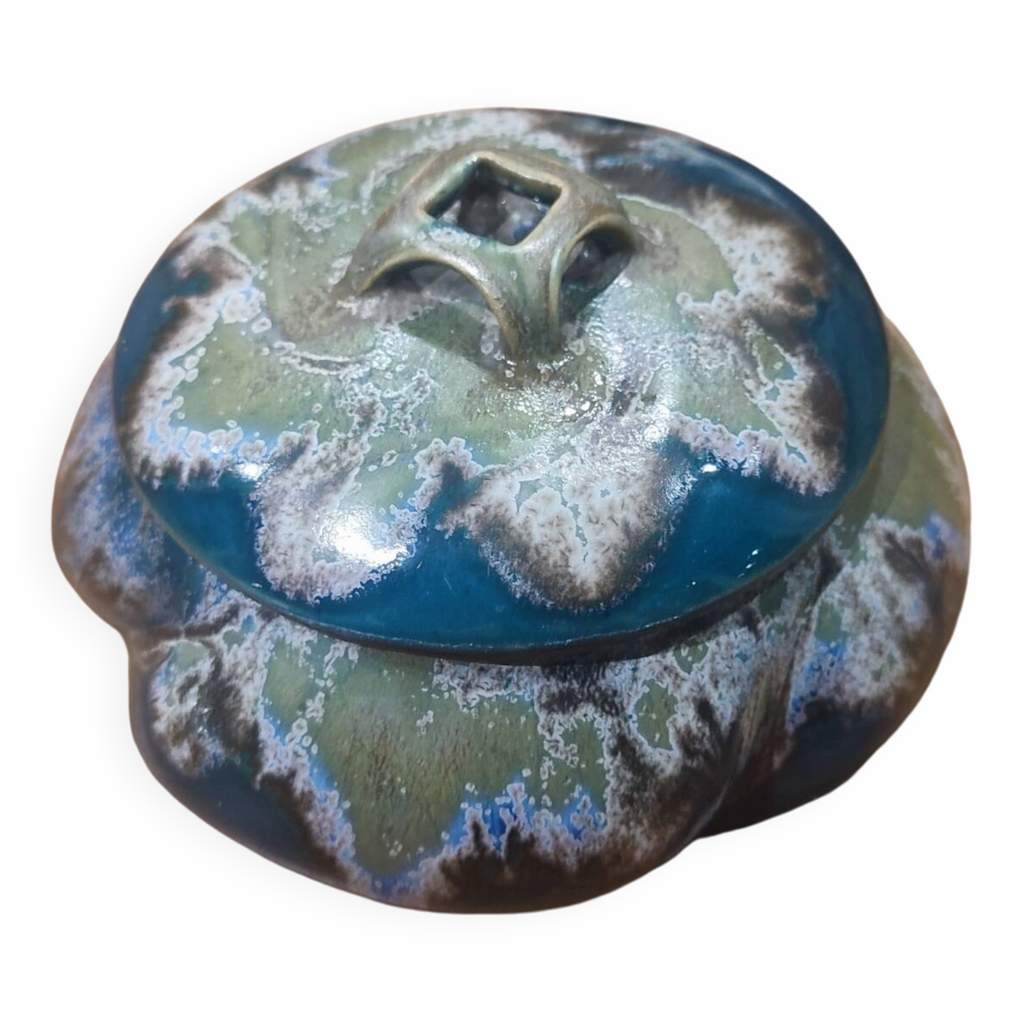 Denbac Art Nouveau ceramic candy box