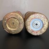 Salière et poivrière vintage italienne – Bois peint à la main