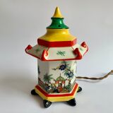 Vintage oriental pagoda lamp