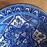 Large Moroccan dish or terracotta bowl, 42 cm diameter