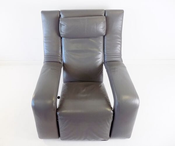 fauteuil en cuir Brunati Kilkis par Ammanati & Vitelli