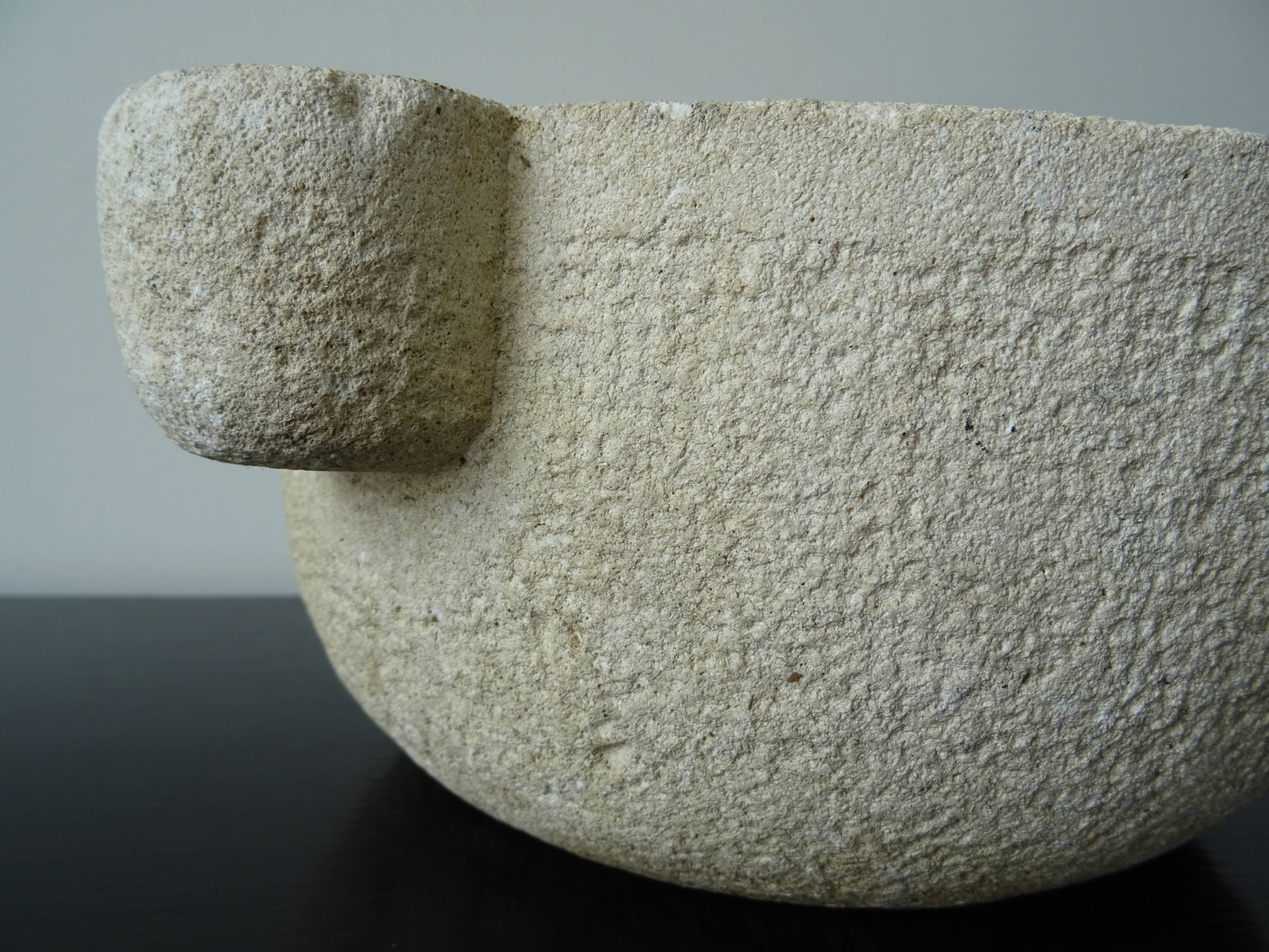 Old Provencal stone mortar