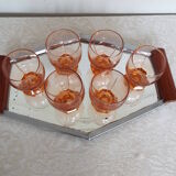 Hexagonal mirror tray