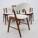 6 chairs in sheepskin fabric upholstery denmark