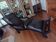 Superb antique chaise longue lounge chair in a colonial style.