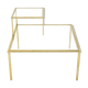 Table basse fer forgé dorée signée Robert Thibier années 60