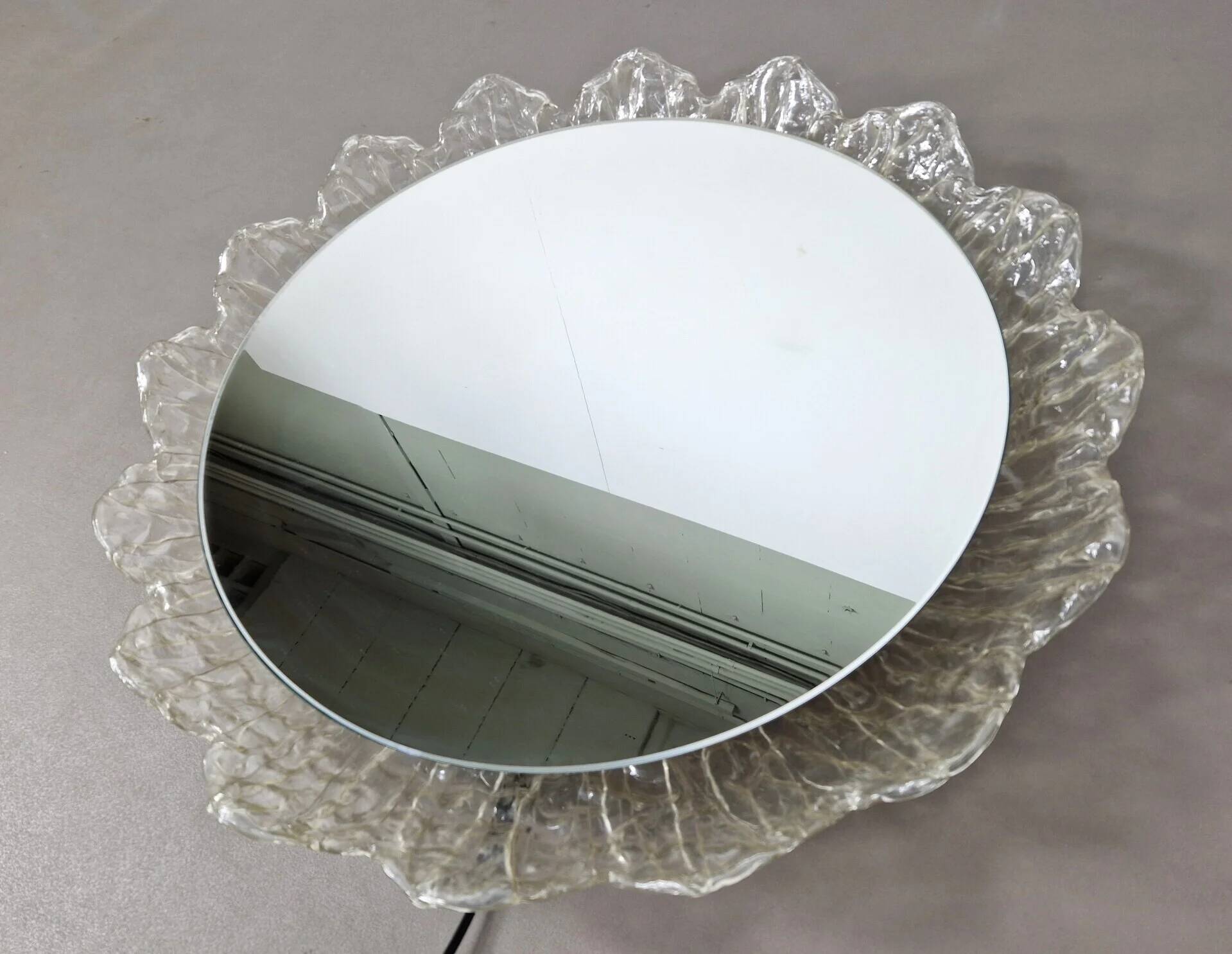 Vintage Schöninger wall mirror with lights | 1960s