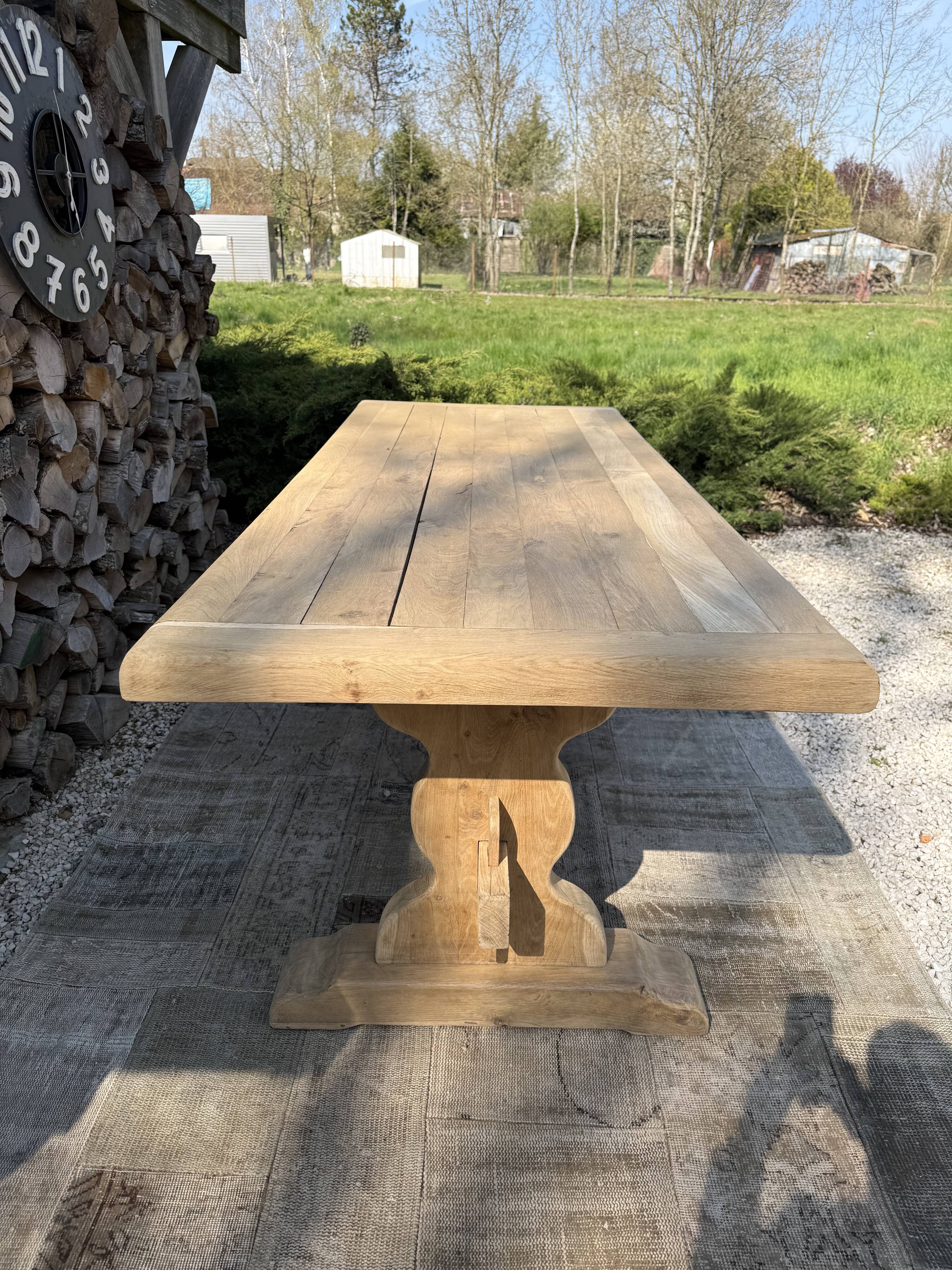 Monastery table made of solid oak.