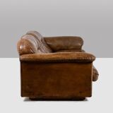 Maison De Sede. Two-seater sofa in buffalo leather. 1970s.