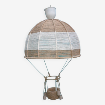 Jute hanging lamp for children's room