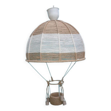 Jute hanging lamp for children's room