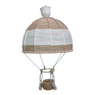 Jute hanging lamp for children's room