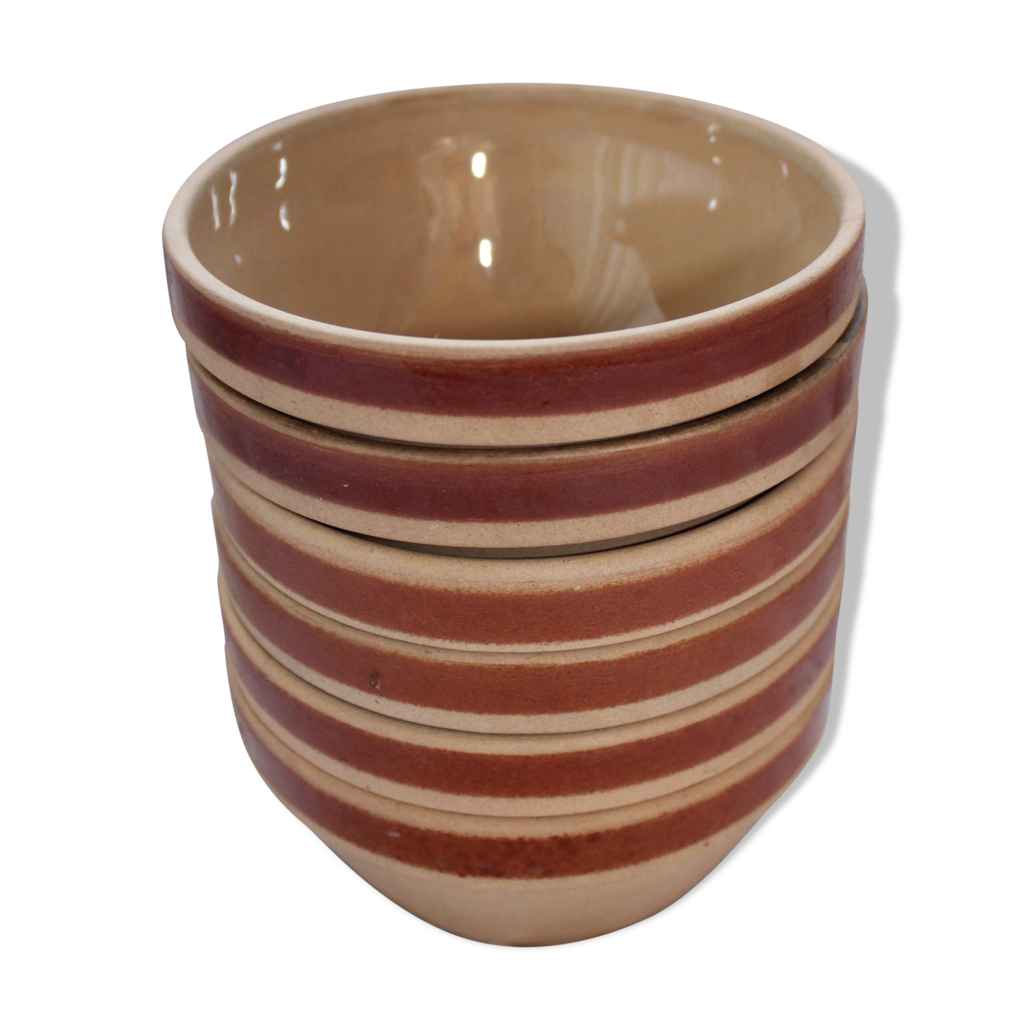 6 GIEN sandstone bowls