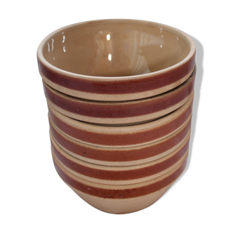 6 GIEN sandstone bowls