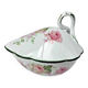 Sugar bowl with its lid in Limoges porcelain by Bernardaud.