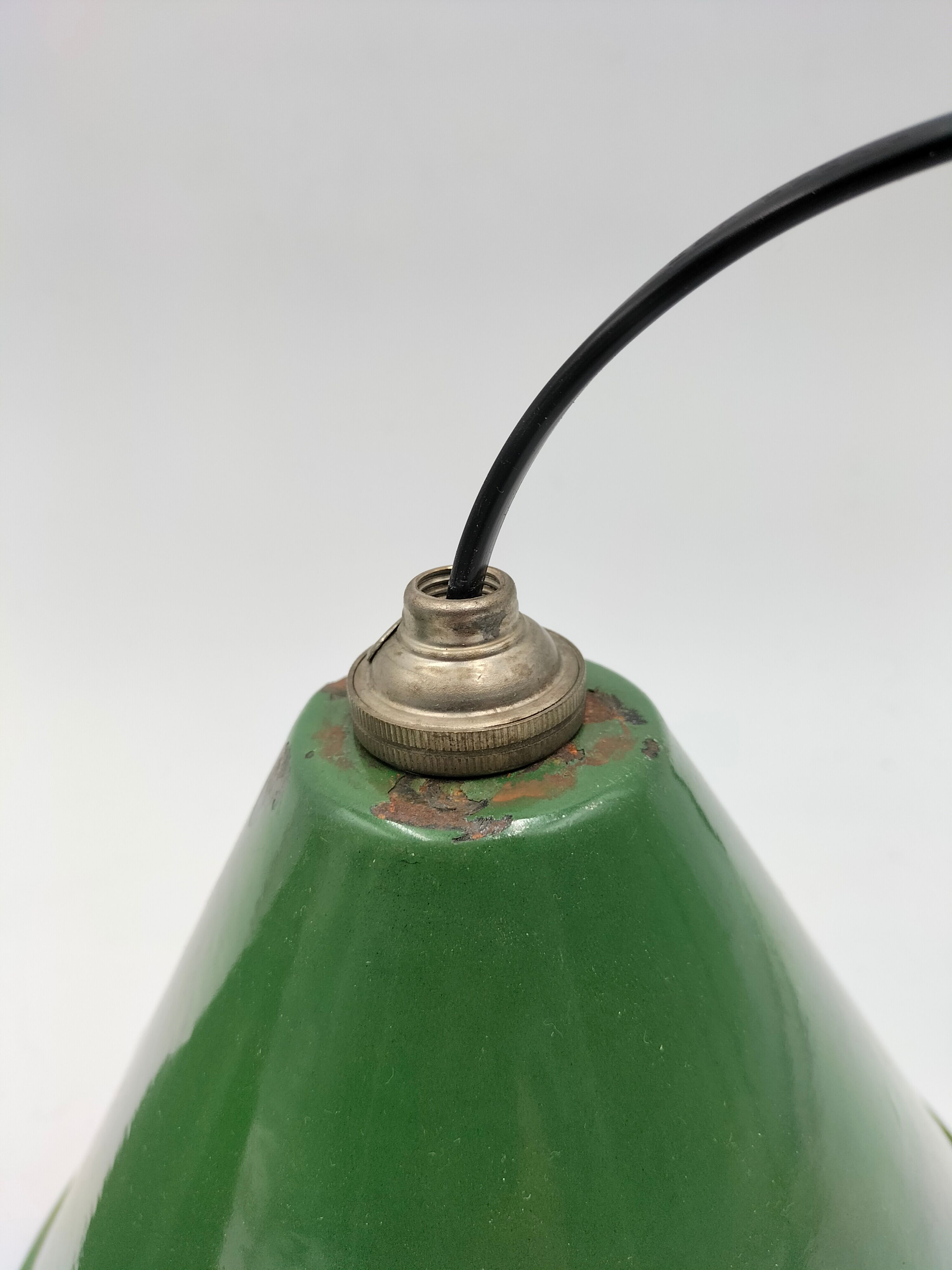 Pair of industrial hanging lamps