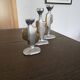 Trio candelabra - monumental platter - brutalist - David Marshall