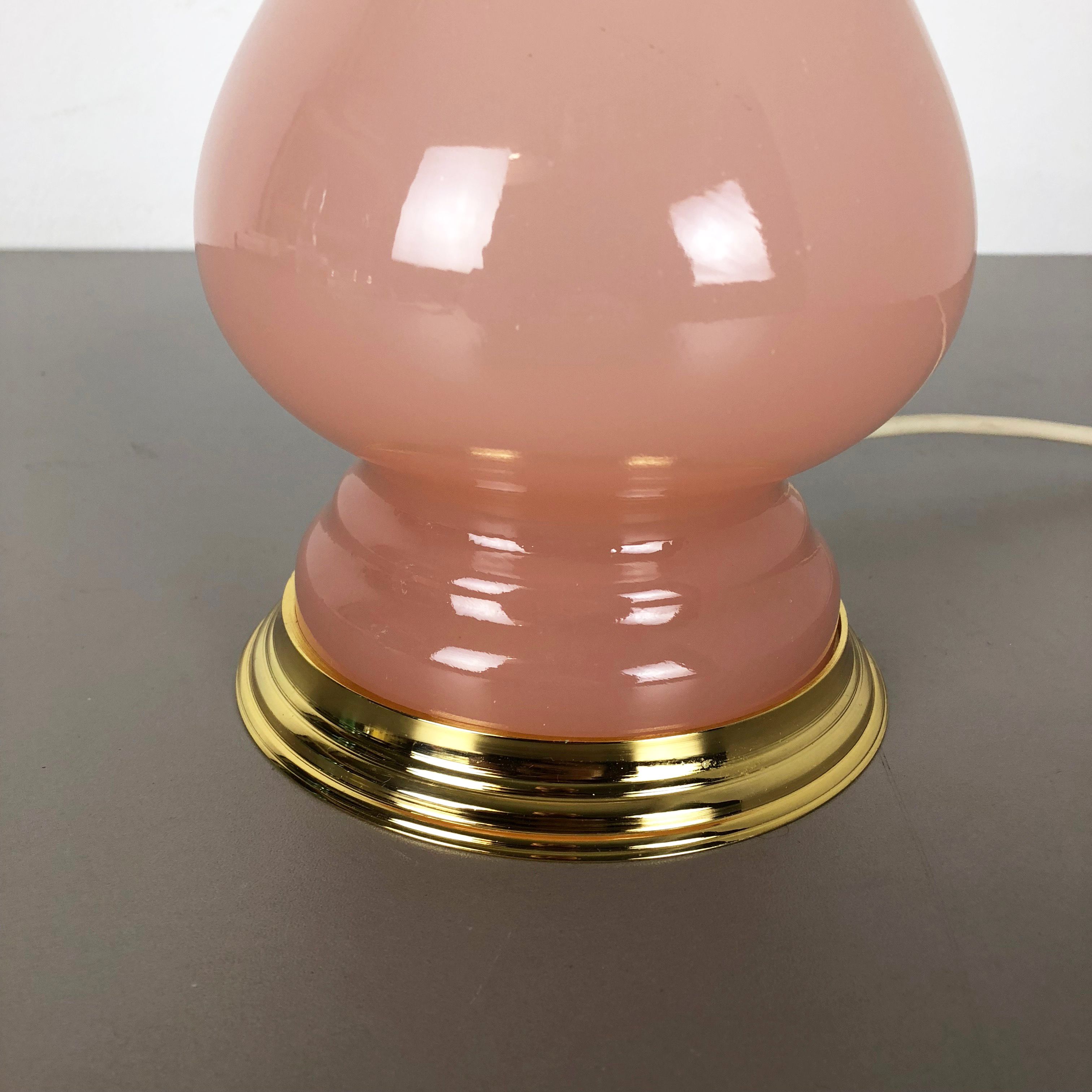 Murano glass "rose" table desk light Cenedese Vetri 1960s