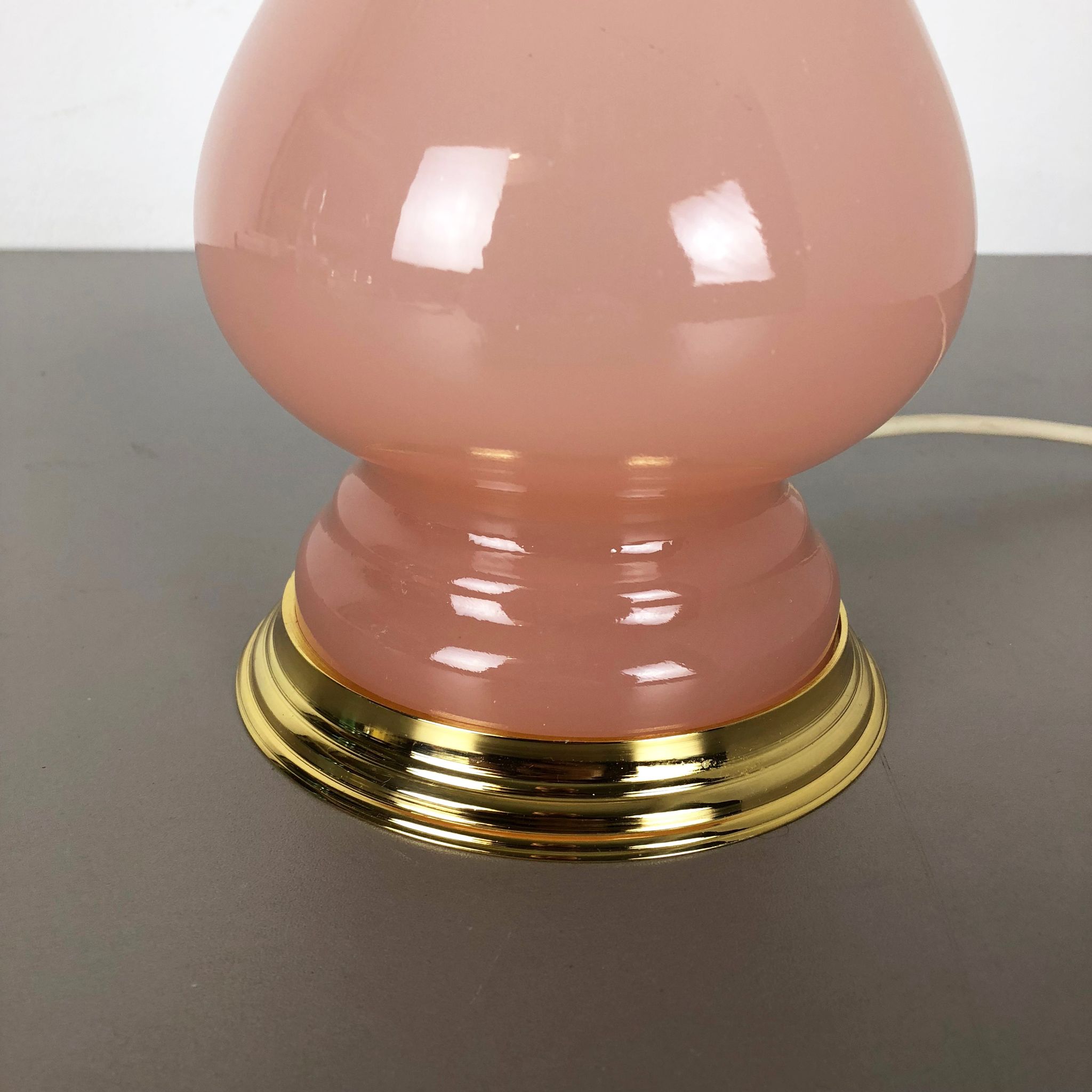 Murano glass "rose" table desk light Cenedese Vetri 1960s