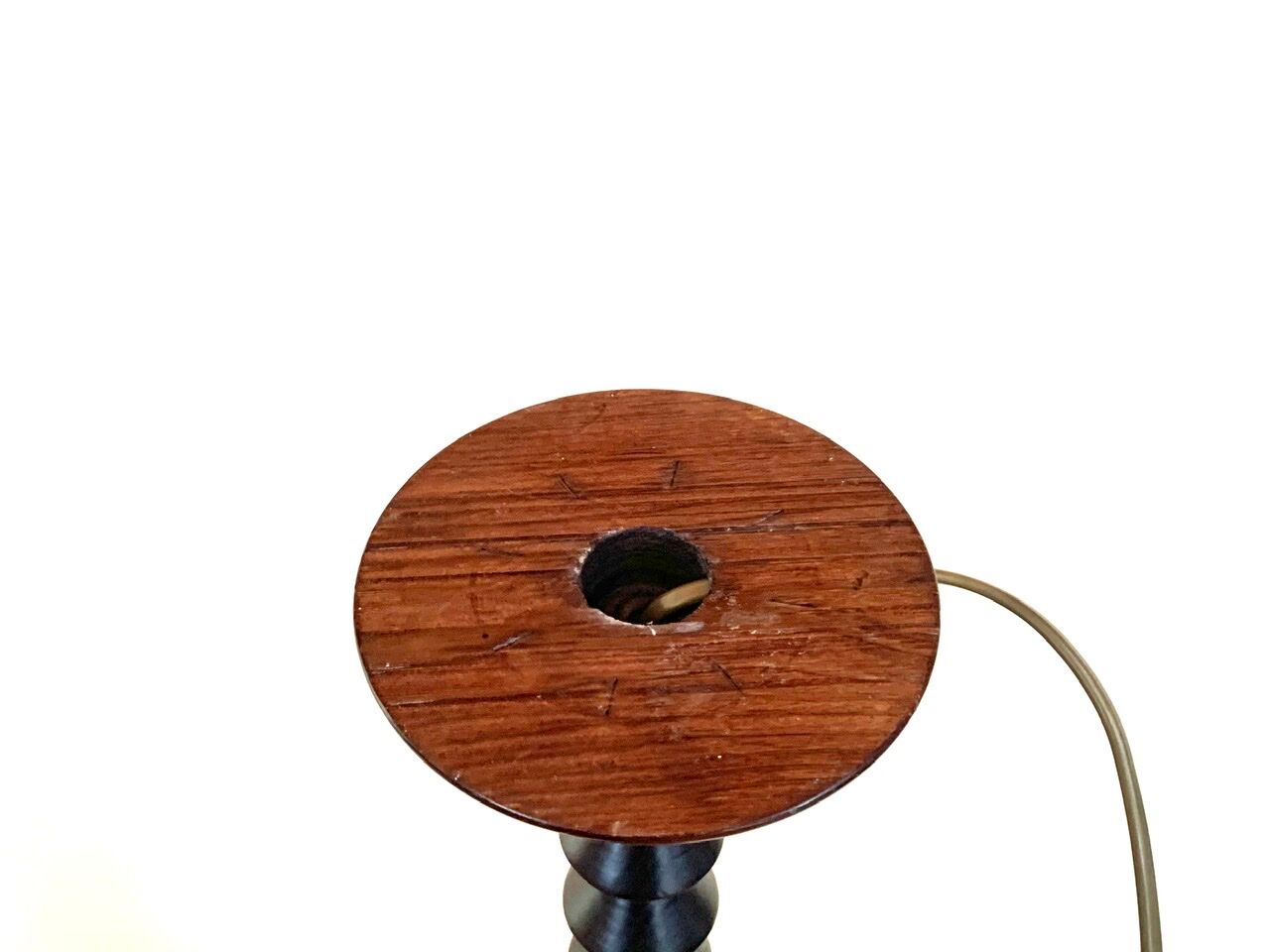 Pair of wooden lamp bases