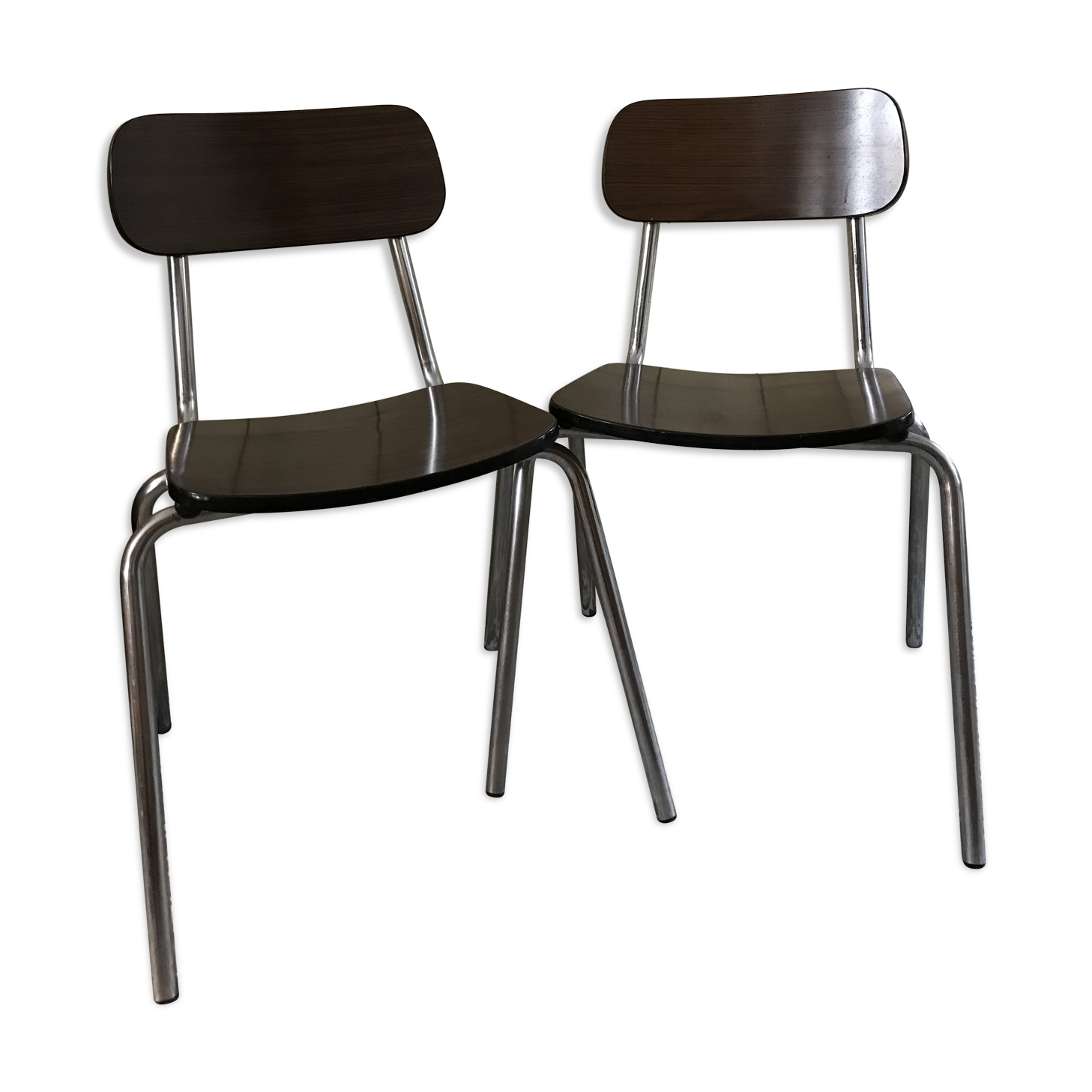 Set of 2 chairs in formica