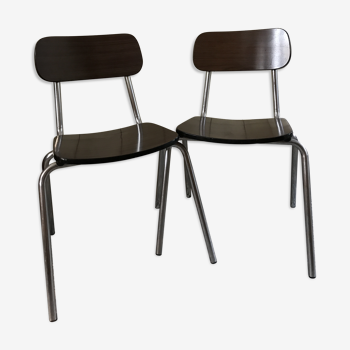 Lot de 2 chaises en formica