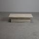 Table basse vintage en travertin, années 1970