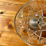 Vintage chiseled glass cup