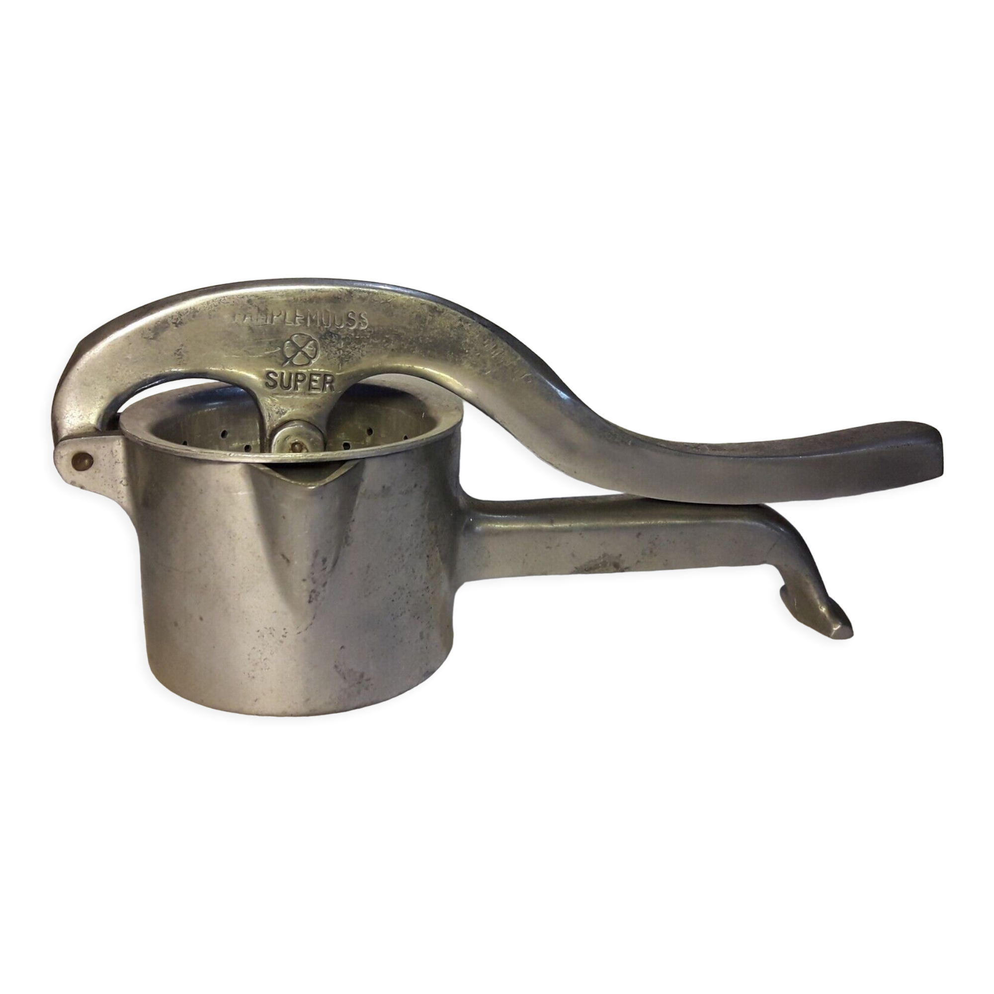 Vintage grapefruit metal citrus press