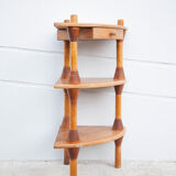 Etagère d'angle en bois