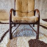 Vintage bamboo armchair 1960