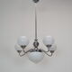 Art deco chrome chandelier,1930's.