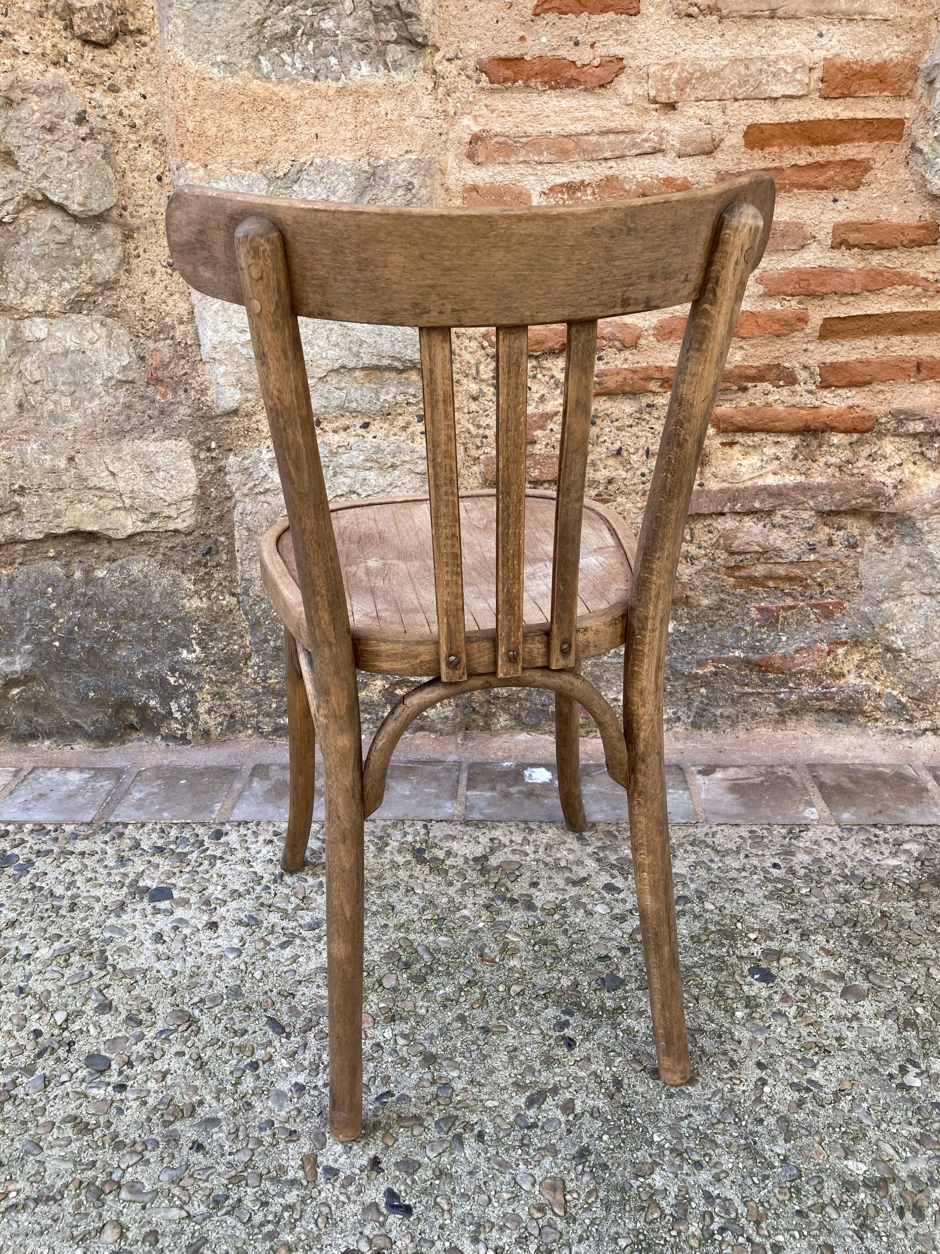 Wooden bistro chair