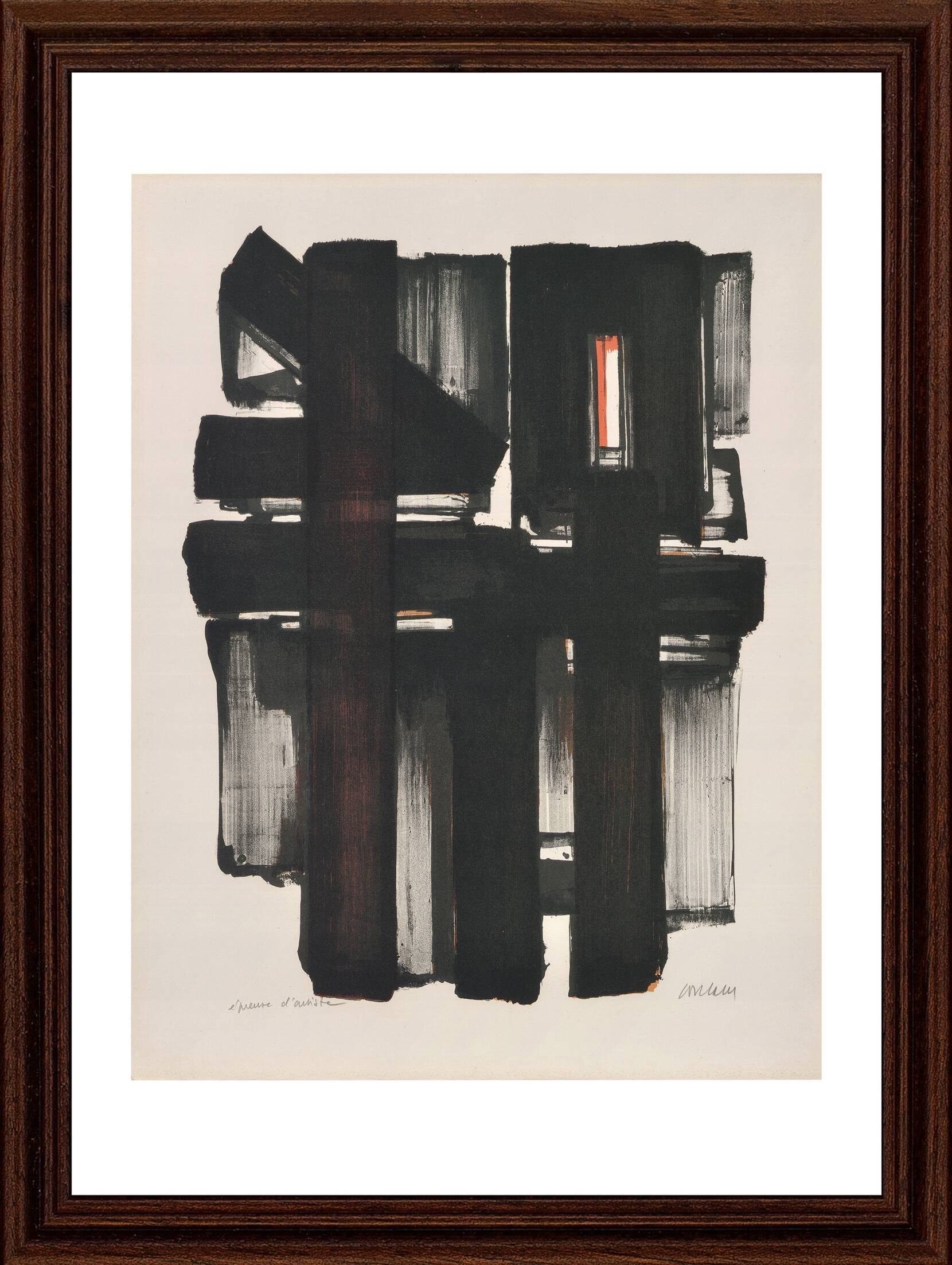 Poster Pierre Soulages