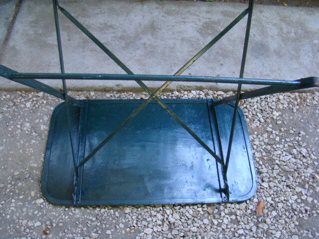 Old garden iron table