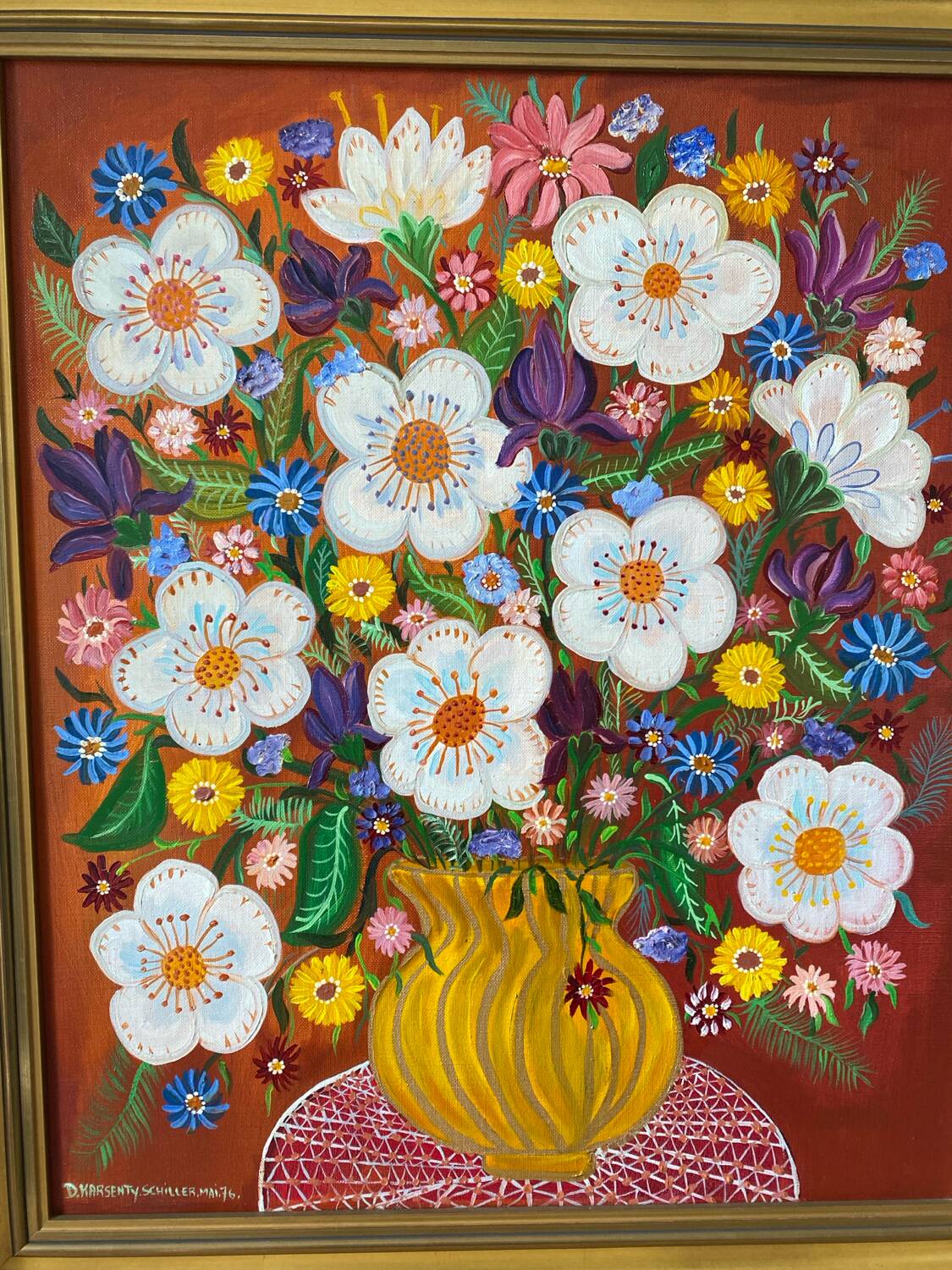 Signed still life from 1976