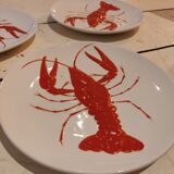 Set of 3 lobster plates