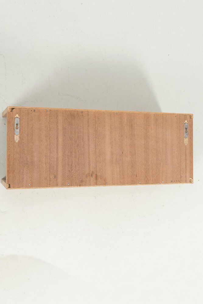 Blonde Wood Veneer Wall Shelf