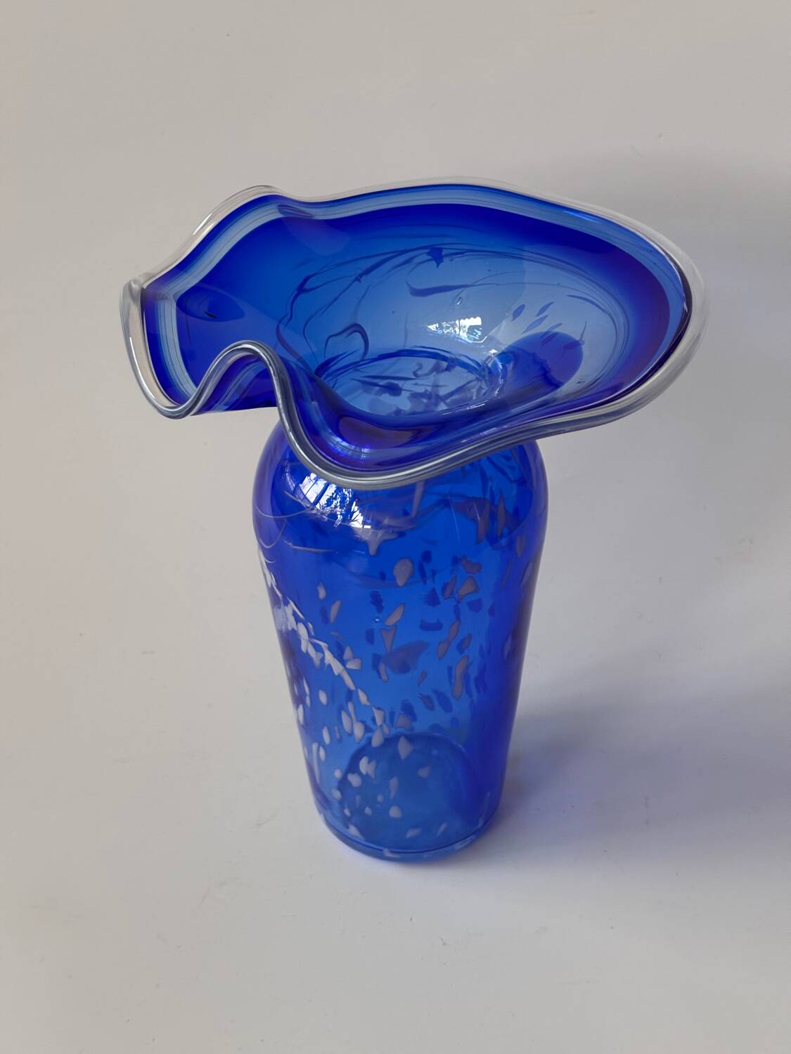 Blown glass vase signed Martine Durand-Gasselin