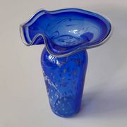 Vase en verre soufflé signé Martine Durand-Gasselin